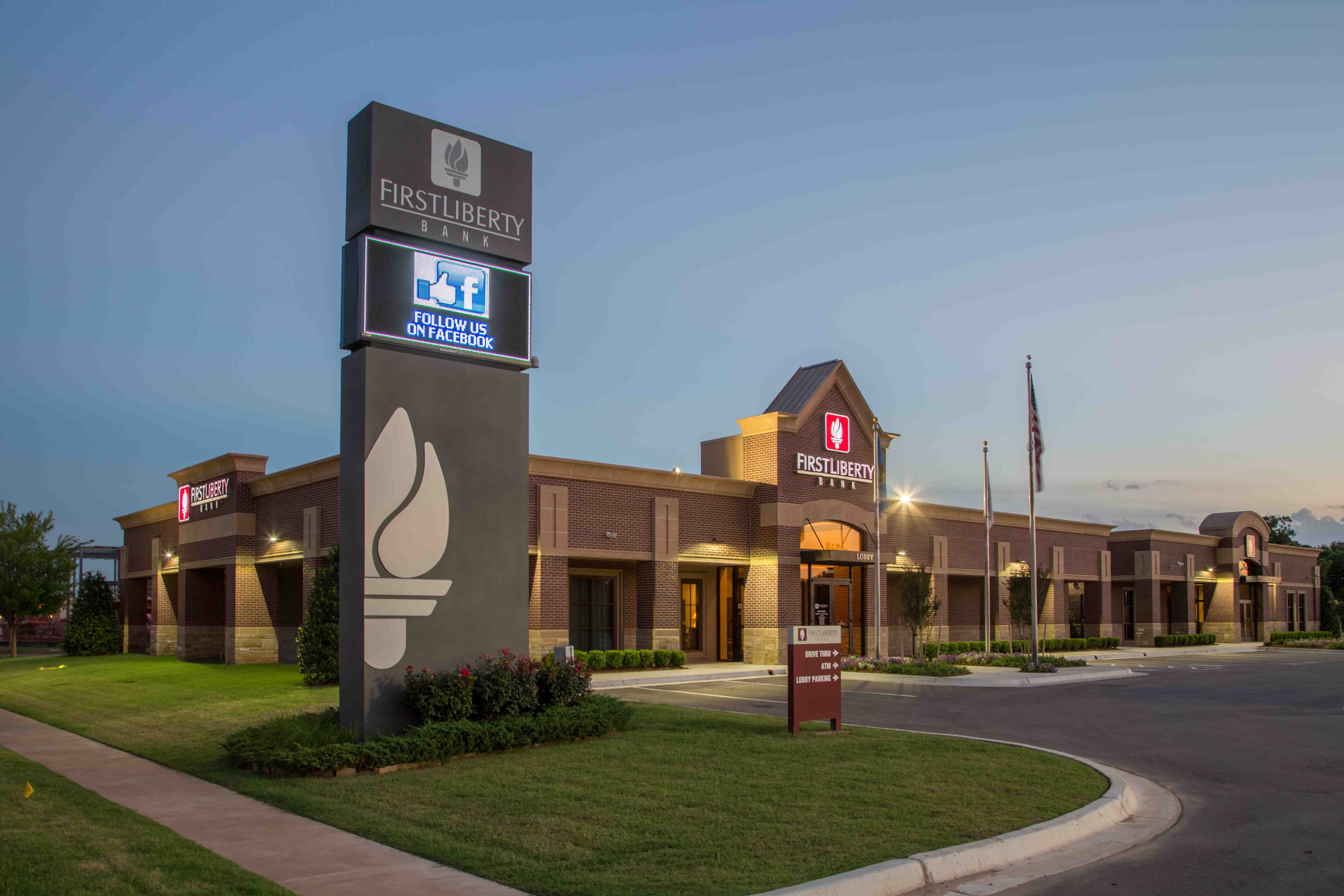 Exterior of First Liberty Bank OKC